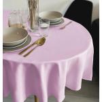 Pastellrosa Unifarbene Moderne ovale Tischdecken aus Polyester 