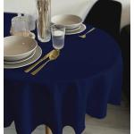 Dunkelblaue Unifarbene Moderne ovale Tischdecken aus Polyester 
