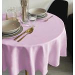 Pastellrosa Unifarbene Moderne Runde Runde Tischdecken aus Polyester 