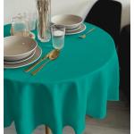Türkise Unifarbene Moderne Runde Runde Tischdecken aus Polyester 