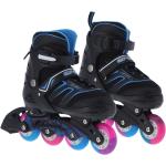 Rollschuhe Kinder Inlineskater Verstellbar Roller Skates ABEC7 + LED Blinkende PP/PE Verschleißfestes Material Polyurethan64mm/70mm Blau S