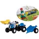Blaue Rolly Toys Bauernhof Kinder Traktoren aus Kunststoff 