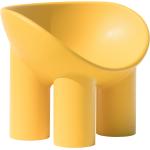 Gelbe Designersessel aus Kunststoff 