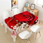 Rosa Moderne Rechteckige Tischdecken mit Ornament-Motiv aus Textil 