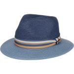 Blaue Sportliche Stetson Rollhüte aus Stroh für Herren Größe XXL für den für den Sommer 