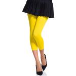 Gelbe Capri-Leggings & 3/4-Leggings für Damen Größe XS für den für den Sommer 