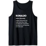 Schwarze Cristiano Ronaldo Tank-Tops für Herren Größe S für den für den Sommer 