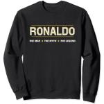 Schwarze Cristiano Ronaldo Herrensweatshirts Größe S 