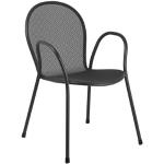 Ronda Stapelbarer Sessel / Metall - Emu - Schwarz