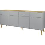Roomers Sideboard - grau - Materialmix - 192 cm - 86 cm - 43 cm - Kommoden & Sideboards > Kommoden