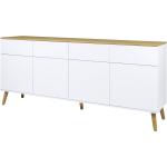 Roomers Sideboard - weiß - Materialmix - 192 cm - 86 cm - 43 cm - Kommoden & Sideboards > Kommoden