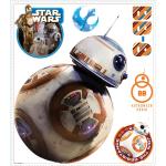 Bunte Roommates Star Wars BB-8 Wandtattoos & Wandaufkleber aus Kunstleder 