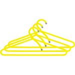 Gelbe Peppermint Products Rutschfeste Kleiderbügel aus Draht 3-teilig 