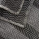 Graue Røros Tweed Rechteckige Decken aus Wolle 150x200 