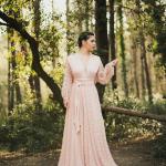 Elfenbeinfarbene Vintage Maxi Maxikleider aus Spitze für Damen für die Braut 