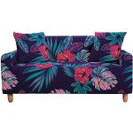 Hellbraune Blumenmuster Moderne Sofabezüge 2 Sitzer aus Samt 