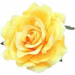 Gelber Blumenmuster Pin Up Brauthaarschmuck mit Meer-Motiv für Damen 