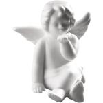 Weiße 14 cm Engelfiguren matt aus Porzellan 