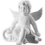Weiße 14 cm Engelfiguren Matte aus Porzellan 