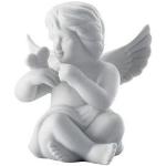 Weiße Rosenthal Engelfiguren mit Insekten-Motiv Matte aus Porzellan 