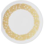 Goldene Rosenthal Frühstücksteller 22 cm mit Ornament-Motiv glänzend aus Porzellan 