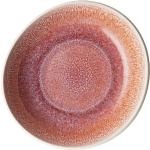 Rosa Runde Speiseteller & Essteller 22 cm glänzend aus Keramik 