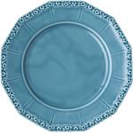 Blaue Moderne Runde Speiseteller & Essteller 26 cm aus Porzellan spülmaschinenfest 