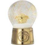 Goldene Rosenthal Versace Weihnachtsschneekugeln aus Porzellan 
