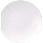 Weiße Moderne Runde Speiseteller & Essteller 19 cm aus Keramik 