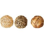 Rosewood Spielball-Set aus natürlichen Materialien M 3 Stück