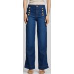 Dunkelblaue Rosner Audrey Baggy Jeans & Loose Fit Jeans mit Reißverschluss aus Baumwollmischung für Damen Größe XS Weite 44, Länge 32 