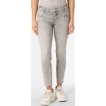 Reduzierte Hellgraue Unifarbene Rosner 5-Pocket Jeans aus Baumwollmischung für Damen Größe S Weite 36, Länge 28 