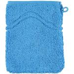 Blaue Ross Waschhandschuhe aus Baumwolle 16x22 