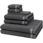 Reduzierte Graue Unifarbene Handtücher Sets aus Textil 30x50 8-teilig 