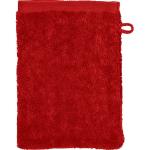 Rote Unifarbene Moderne Ross Waschhandschuhe mit Kirschenmotiv aus Frottee trocknergeeignet 6-teilig 
