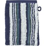 Blaue Ross Waschhandschuhe aus Baumwolle 