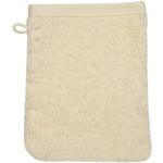 Sandfarbene Unifarbene Ross Waschhandschuhe aus Frottee 16x22 