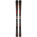 Rossignol - Ski Set inkl. Bdg. - Pistenski - Forza 60° V-Ti K + Spx12 Black/Hot Red 2024 für Herren aus Holz - Größe 156 cm - schwarz