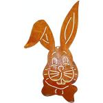 Reduzierte Shabby Chic 18 cm Rostikal Hasen-Gartenfiguren aus Edelrost 