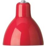 Rote Lampenschirme aus Glas 