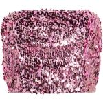 Reduzierte Pinke Rotate Damentops mit Pailletten mit Reißverschluss aus Polyester Größe M 