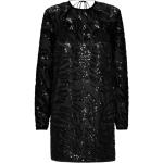 Reduzierte Schwarze Rotate Mini Minikleider & kurze Kleider mit Pailletten aus Polyester für Damen Größe XL für Partys für den für den Winter 