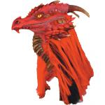 Rote Horror-Shop Drachenmasken aus Latex 