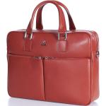 Rote D'arienzo Herrenlaptoptaschen & Herrennotebooktaschen aus Kalbsleder 