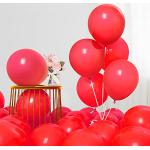 Rote Luftballons matt 20-teilig zum Karneval / Fasching 