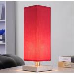 Reduzierte Rote Moderne Lindby Rechteckige Nachttischlampen & Nachttischleuchten aus Textil 
