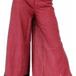Rote Hippie Damenhosen aus Baumwolle Handwäsche Einheitsgröße 