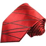 Rote XL Krawatte 100% Seidenkrawatte (extra lange 165cm) von Paul Malone