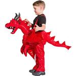 Reduzierte Rote Orlob Drachenkostüme aus Polyester für Kinder Einheitsgröße 