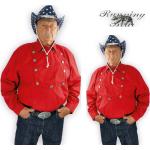 Rotes Country Westernhemd Gr. S - 3XL John Wayne von Running Bear - Cowboyhemd
